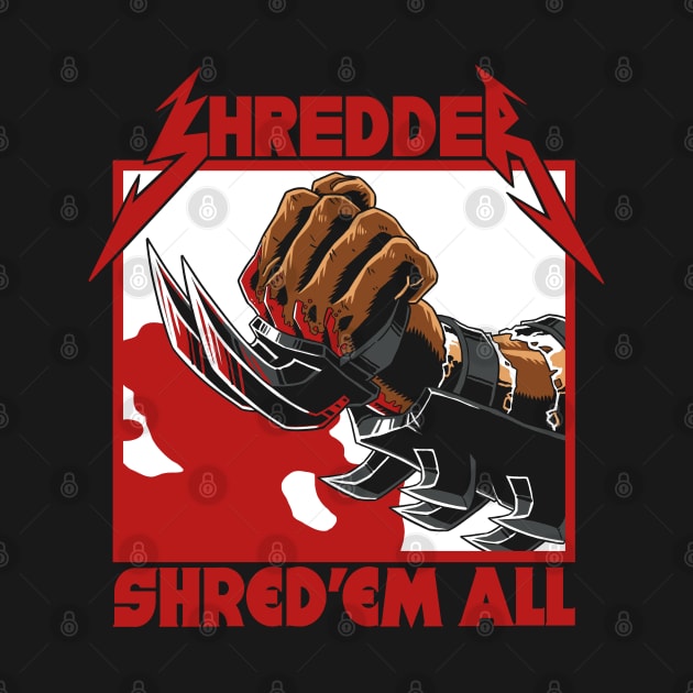 Shred 'em all - Backprint by Dicky