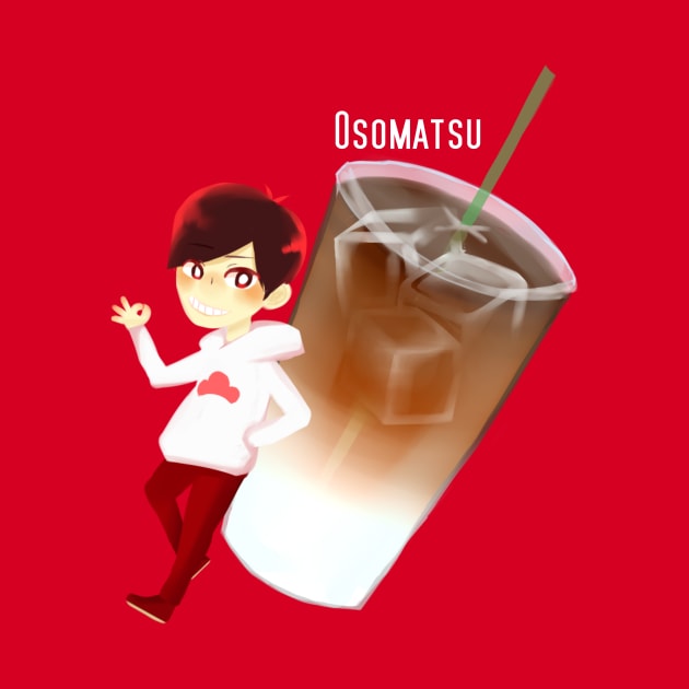 Matsuno-bucks Osomatsu Ice Coffee by shootingstarsaver@gmail.com