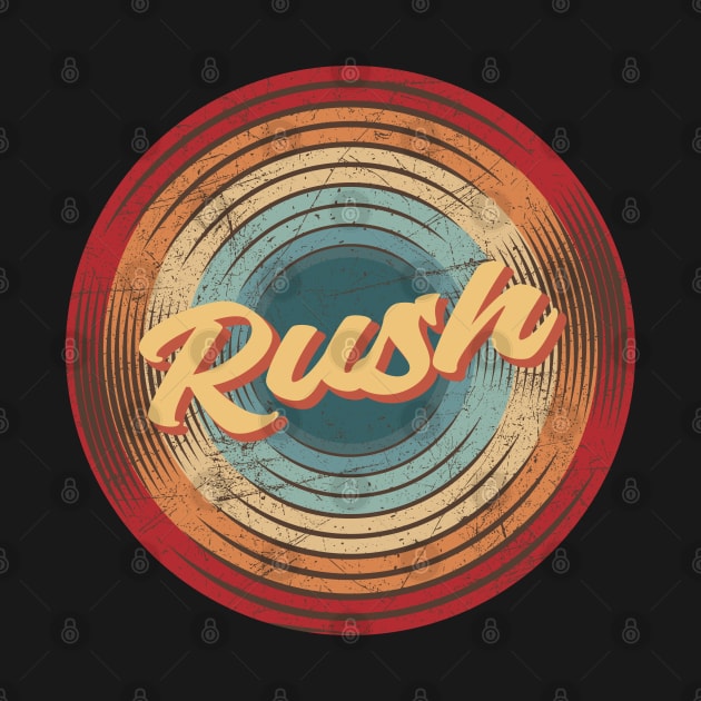 rush vintage circle by musiconspiracy