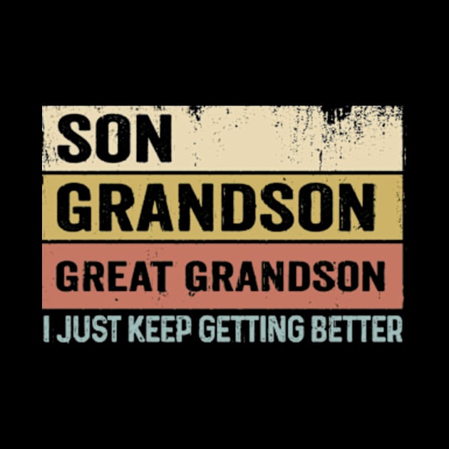 Son Grandson Great Grandson Awesome Bio Retro by CreativeSalek