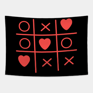 Cool Valentine's Day Criss Cross Heart Tapestry