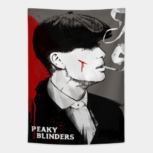 Tommy Shelby art portrait Tapestry