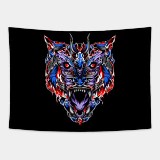 Savage wolf warrior Tapestry