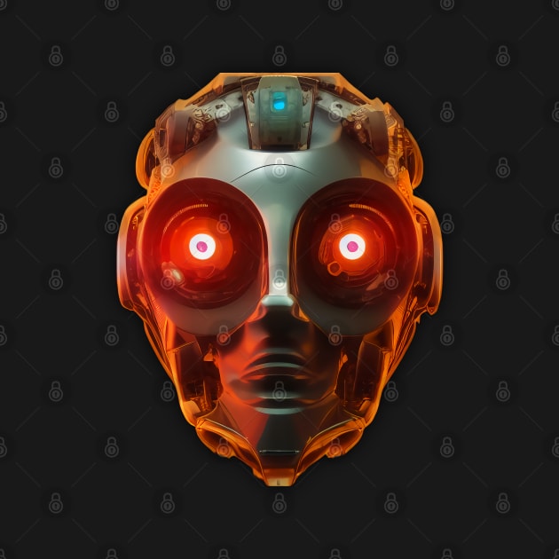 Futuristic Cyborg Orange by PNPTees