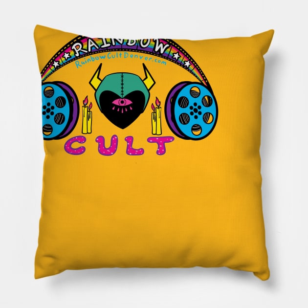 Rainbow Cult Film Series Pillow by SaddestFactory