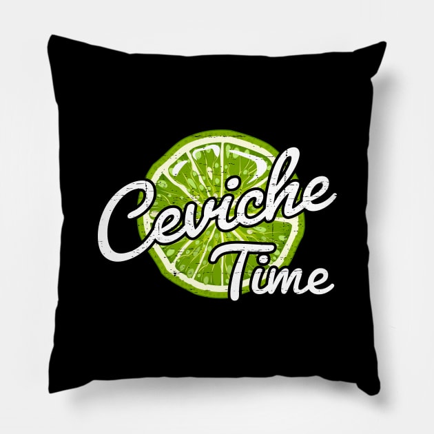 Ceviche Time Pillow by verde