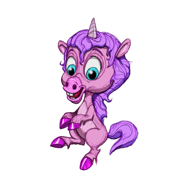 Baby Unicorn by Wickedcartoons