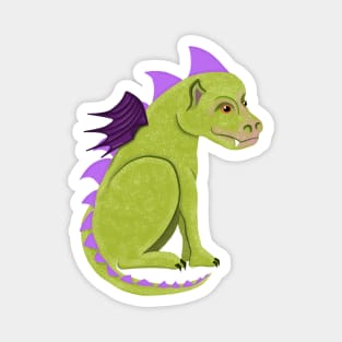 Cute Baby Dragon Illustration Magnet