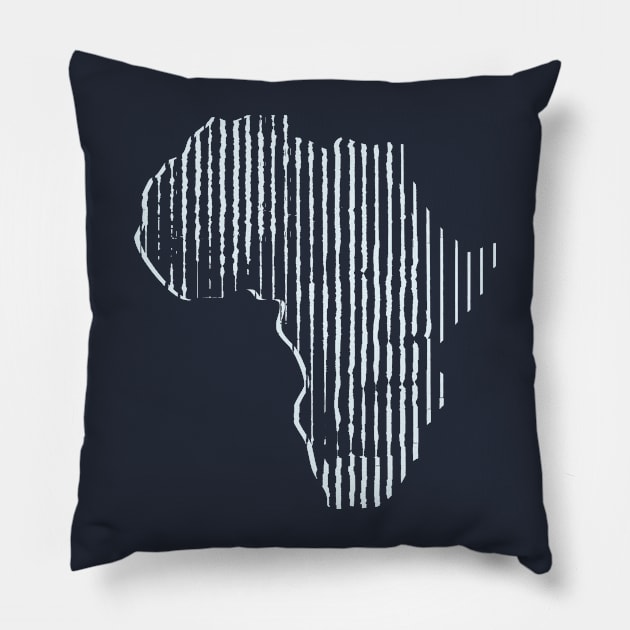 Iconic Sculpture in Shape of Africa Pillow by scotch