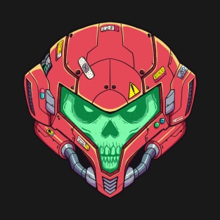 Samus Metroid Skull Head T-Shirt