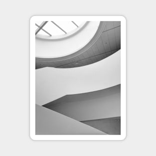 Abstract Geometric Architecture Monochrome Photography Magnet