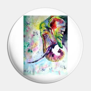 Colourful elephant dreaming Pin