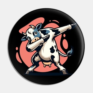 Dabbing Cow Pin