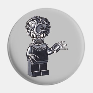 Saucer Man Minifigure Pin