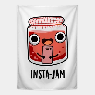 Insta-jam Cute Social Media Jam Pun Tapestry