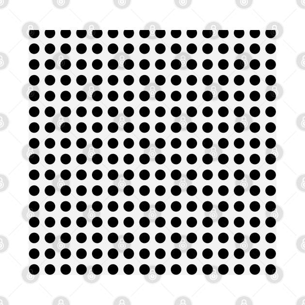 Large Black Polka Dots on White Geometric Pattern Aesthetic by squeakyricardo