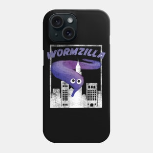 Purple Worm On A String Meme Wormzilla Retro Japanese Style Phone Case