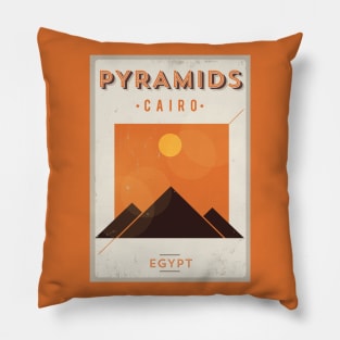 Egypt Poster Design Pillow