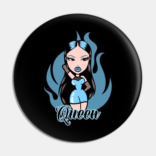 Queen Girl Doll Light Blue v10 Pin