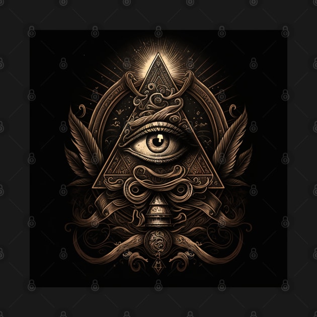 illuminati-inspired, eye by Buff Geeks Art