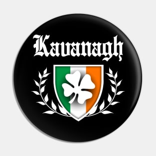 Kavanagh Shamrock Crest Pin