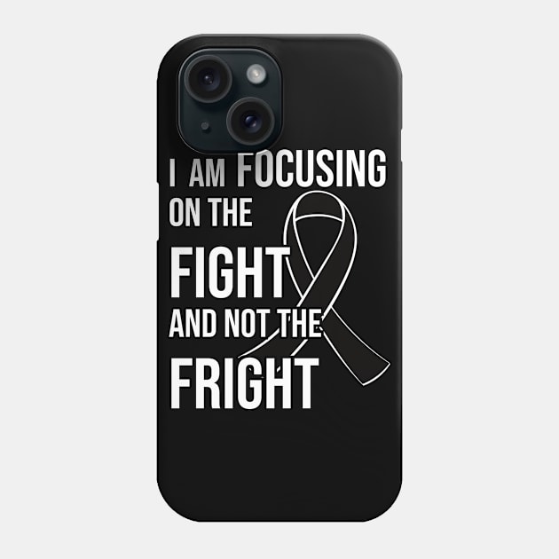 Melanoma Cancer Awareness Ribbon for a Cancer Survivor Phone Case by jkshirts