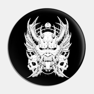 ONI SKULL ARTWORK Pin