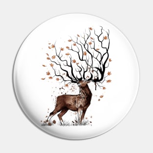 Autumn deer Pin