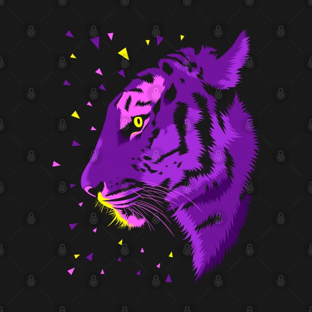 Psychedelic Tiger by albertocubatas