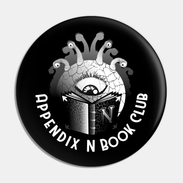 Appendix N Book Club B&W Pin by Appendix N Book Club