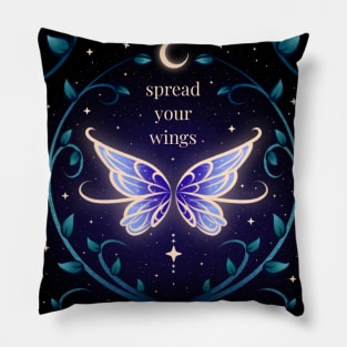 Cosmic Butterfly Pillow