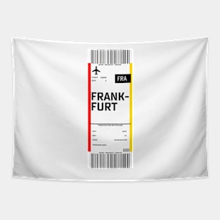 Frankfurt boarding pass Tapestry