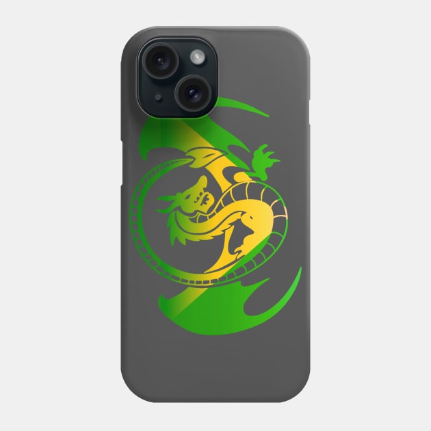 Green Dragon Phone Case by AlondraHanley