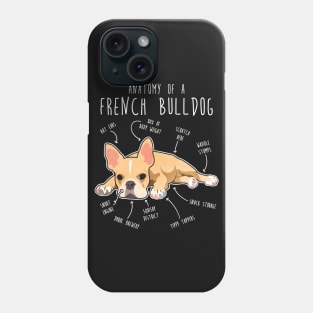 French Bulldog Anatomy Phone Case