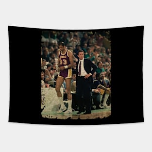 Kareem Abdul Jabbar and Pat Riley, 1985 Tapestry