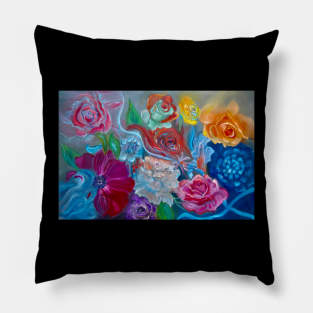 Floral Collage Pillow