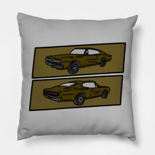 classic muscle car Pillow