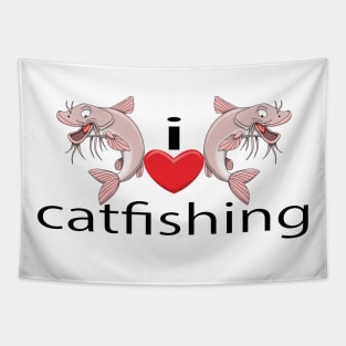 I Heart Catfishing Tapestry