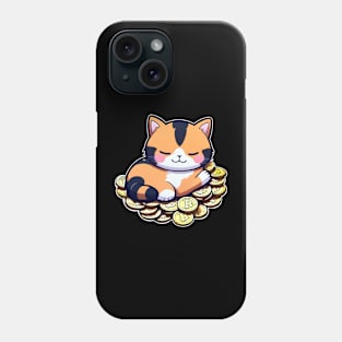 Crypto Cat HODL Bitcoin Design Phone Case