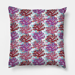 Beautiful Coral Seamless Pattern Pillow