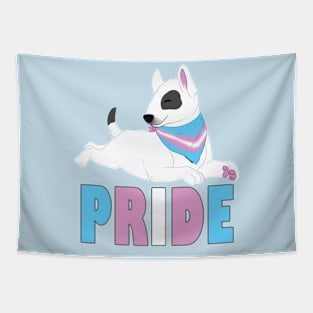 Trans Bull Terrier Pride Tapestry