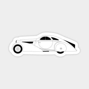 Phantom Coupe Black Outline Magnet