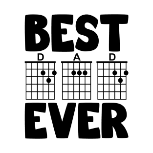 Best DAD Ever, Guitarist Dad Gifts, Music Notation, Guitar Chords, Funny T-Shirt