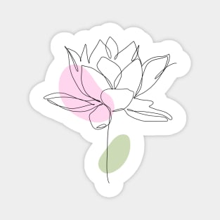 Pink Flower Magnet