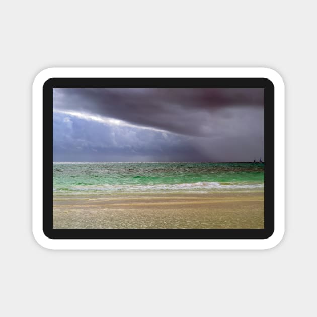 Miles Away, Boracay Island, Philippines Magnet by likbatonboot