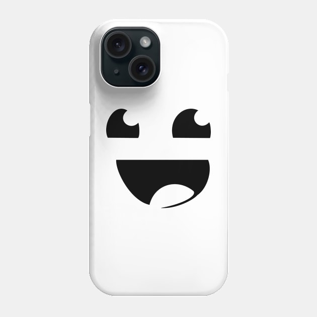 Excited Emoji / Yellow Emoticon, Pumpkin Face Style Phone Case by SolarCross