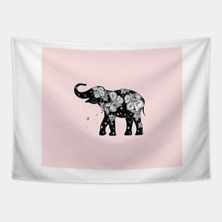 Blush pink elephant Tapestry