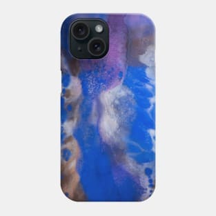 Blue and Purple Fluid Painting Phone Case