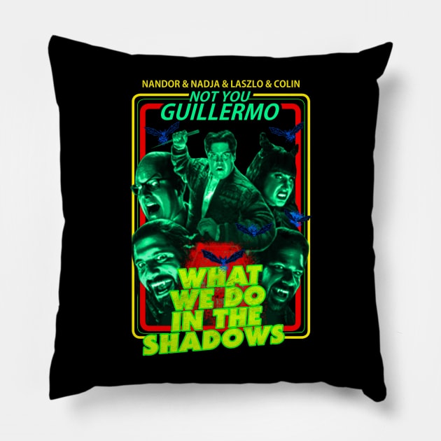 What We Do In The Shadows Pillow by RAINYDROP