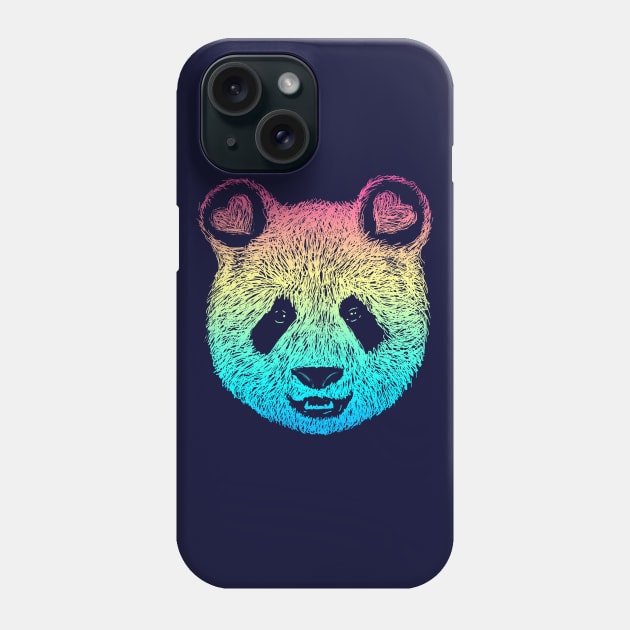 Rainbow Panda Phone Case by pinkstorm